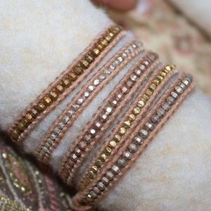 Chan Luu Gold mix wrap bracelet